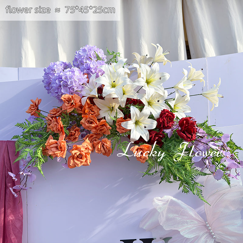 Romantic Artificial Flower Wedding Arrangement Decor - High-End Custom Floral Decoration
