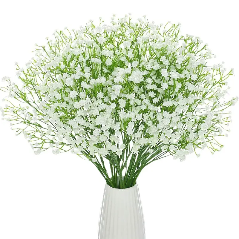 Artificial Wedding Bouquets with Real Touch BabysBreath Flowers