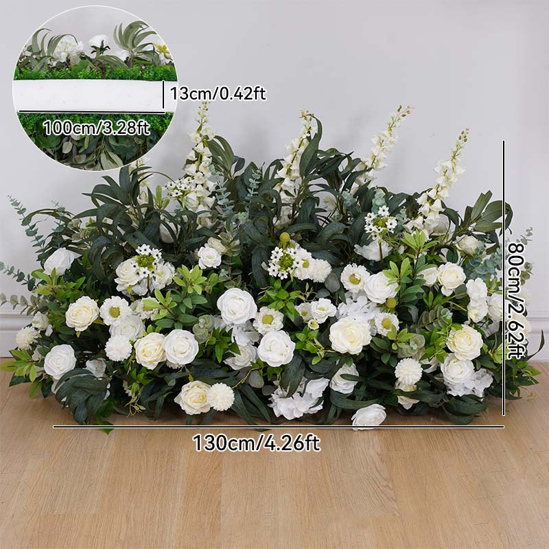 Mori Hyacinth Rose Greenery Floral Arrangement Decor