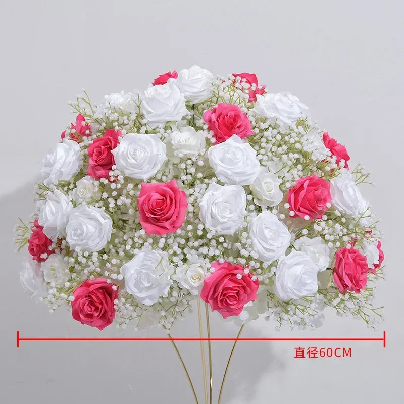 60cm Babysbreath Artificial Roses Flowers Ball Home Decor