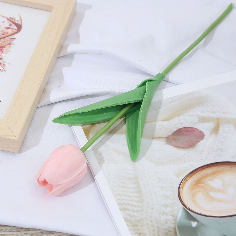 Multicolor Artificial Flowers PU Tulip